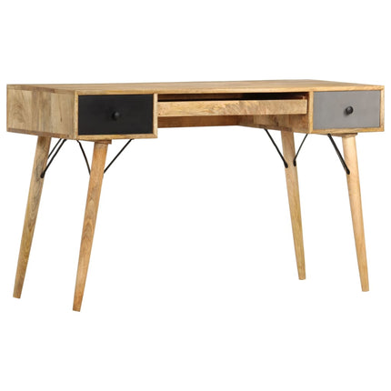 Bureau Avec Tiroirs Bois Solide De Manguier