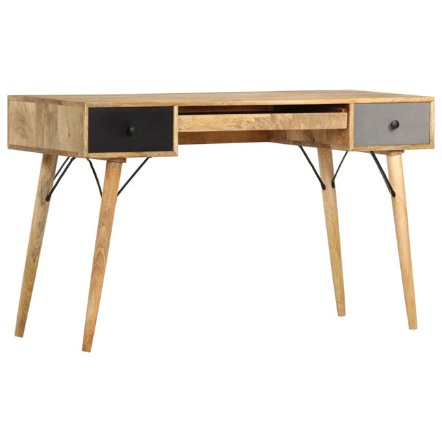 Bureau Avec Tiroirs Bois Solide De Manguier