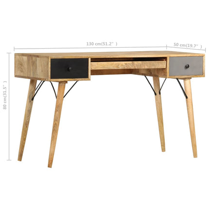 Bureau Avec Tiroirs Bois Solide De Manguier