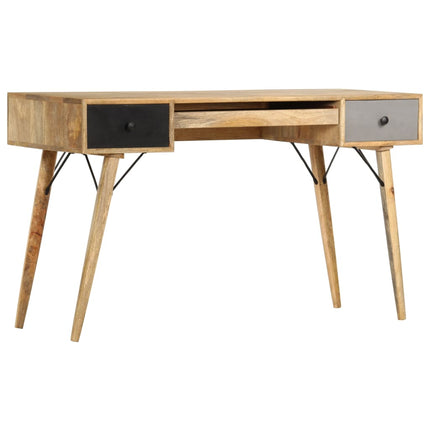 Bureau Avec Tiroirs Bois Solide De Manguier