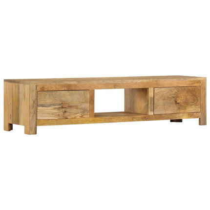 Meuble Tv 140X30X32 Cm Bois Massif De Manguier