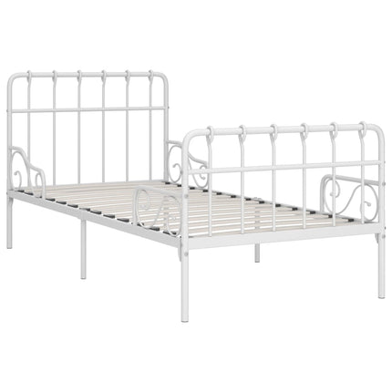 Cadre De Lit Sans Matelas Avec Sommier À Lattes Métal