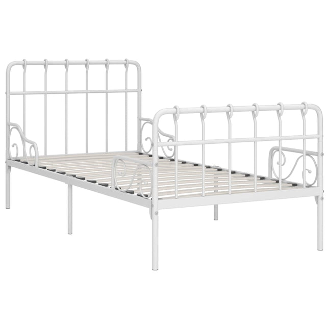 Cadre De Lit Sans Matelas Avec Sommier À Lattes Métal