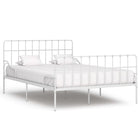 Cadre De Lit Sans Matelas Avec Sommier À Lattes Métal
