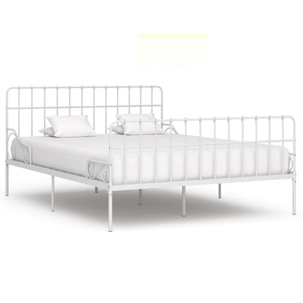 Cadre De Lit Sans Matelas Avec Sommier À Lattes Métal