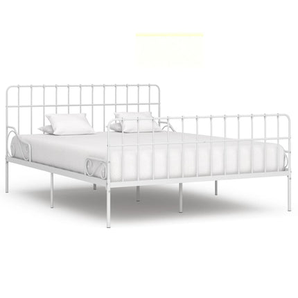 Cadre De Lit Sans Matelas Avec Sommier À Lattes Métal