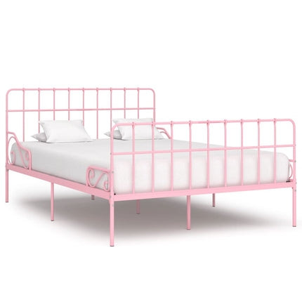 Cadre De Lit Sans Matelas Avec Sommier À Lattes Métal