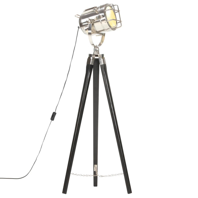 Lampadaire À Trépied Bois De Manguier Massif 97 Cm