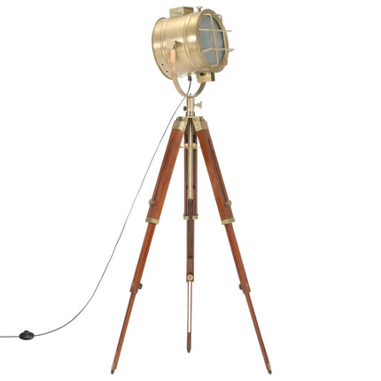Lampadaire À Trépied Bois De Manguier Massif 165 Cm