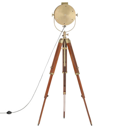 Lampadaire À Trépied Bois De Manguier Massif 165 Cm