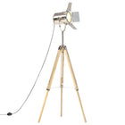 Lampadaire À Trépied Bois De Manguier Massif 140 Cm