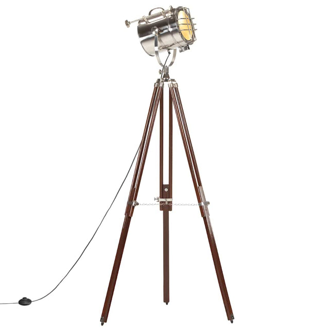 Lampadaire À Trépied Bois De Manguier Massif 180 Cm