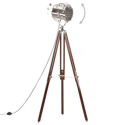 Lampadaire À Trépied Bois De Manguier Massif 180 Cm