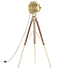 Lampadaire À Trépied Bois De Manguier Massif 193 Cm