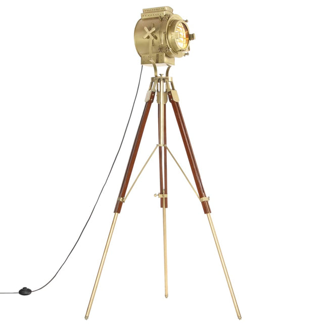 Lampadaire À Trépied Bois De Manguier Massif 193 Cm
