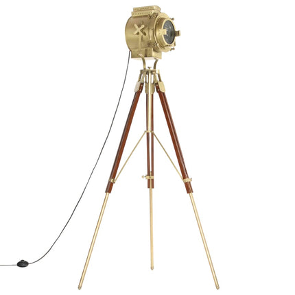 Lampadaire À Trépied Bois De Manguier Massif 193 Cm