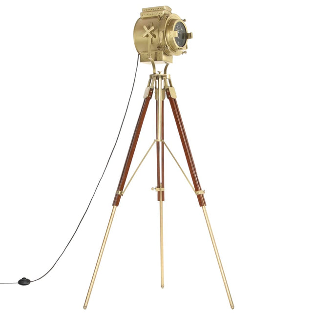 Lampadaire À Trépied Bois De Manguier Massif 193 Cm