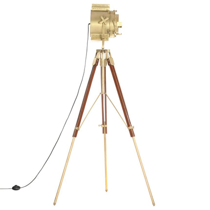 Lampadaire À Trépied Bois De Manguier Massif 193 Cm