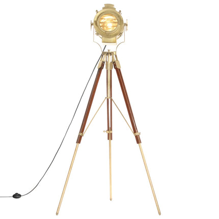 Lampadaire À Trépied Bois De Manguier Massif 193 Cm