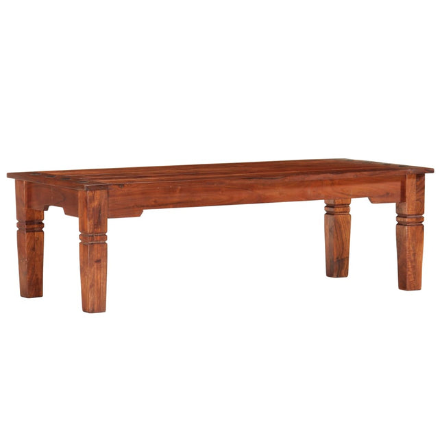 Table Basse 110 X 50 X 35 Cm Bois D'acacia Solide