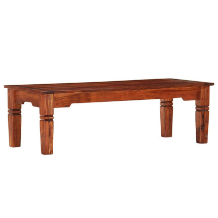Table Basse 110 X 50 X 35 Cm Bois D'acacia Solide