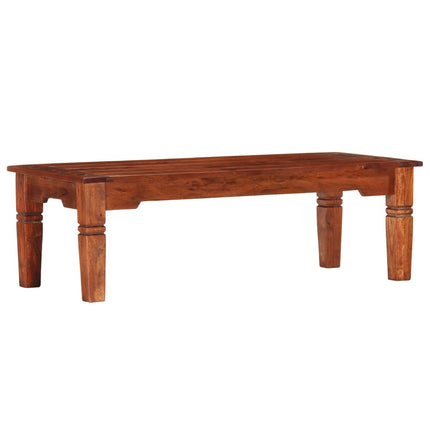 Table Basse 110 X 50 X 35 Cm Bois D'acacia Solide