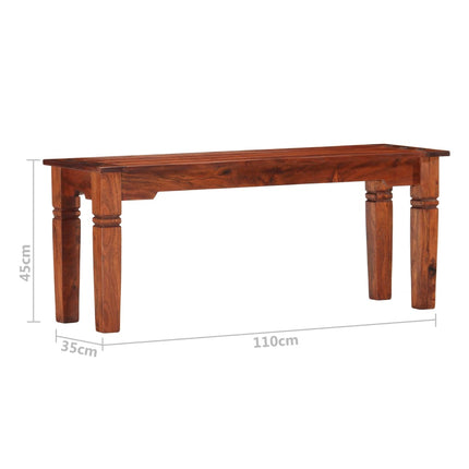 Banc Bois D'acacia Solide
