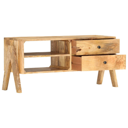 Meuble Tv 97 X 35 X 47 Cm Bois De Manguier Massif