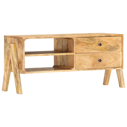 Meuble Tv 97 X 35 X 47 Cm Bois De Manguier Massif