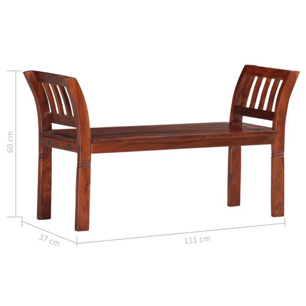 Banc 111 Cm Bois D'acacia Solide