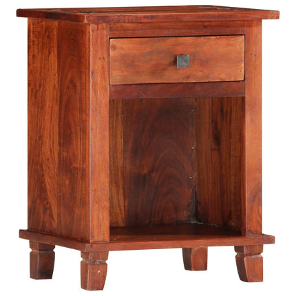 Table De Chevet 40 X 30 X 50 Cm Bois D'acacia Massif