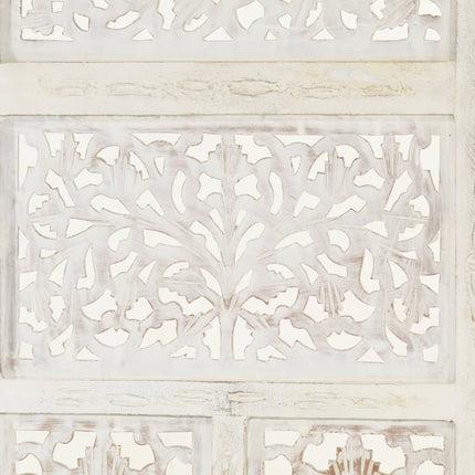 Cloison De Séparation 4 Panneaux 160X165 Cm Bois Manguier