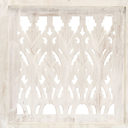 Cloison De Séparation 3 Panneaux 120X165 Cm Bois Manguier