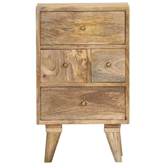 Table De Chevet 36 X 30 X 60 Cm Bois De Manguier Massif