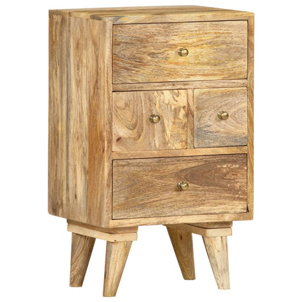 Table De Chevet 36 X 30 X 60 Cm Bois De Manguier Massif