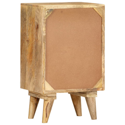 Table De Chevet 36 X 30 X 60 Cm Bois De Manguier Massif