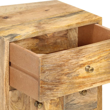 Table De Chevet 36 X 30 X 60 Cm Bois De Manguier Massif