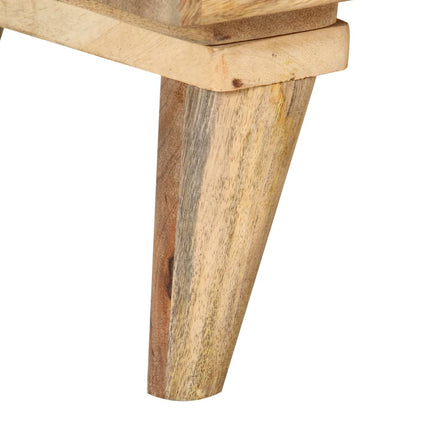 Table De Chevet 36 X 30 X 60 Cm Bois De Manguier Massif