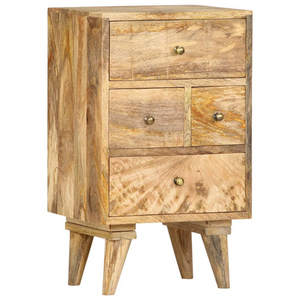 Table De Chevet 36 X 30 X 60 Cm Bois De Manguier Massif