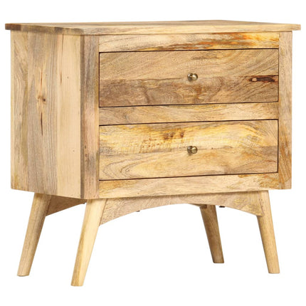 Table De Chevet 65 X 35 X 60 Cm Bois De Manguier Massif