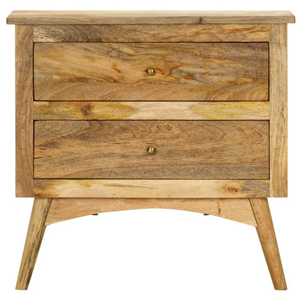 Table De Chevet 65 X 35 X 60 Cm Bois De Manguier Massif