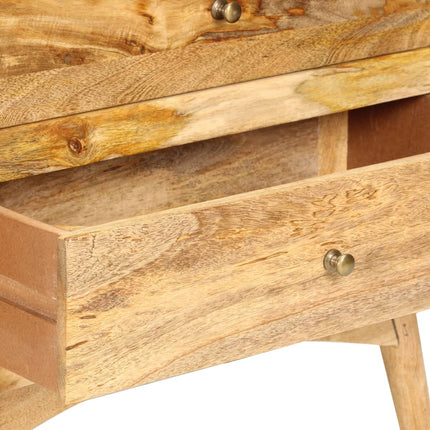 Table De Chevet 65 X 35 X 60 Cm Bois De Manguier Massif