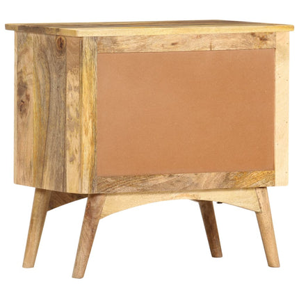 Table De Chevet 65 X 35 X 60 Cm Bois De Manguier Massif