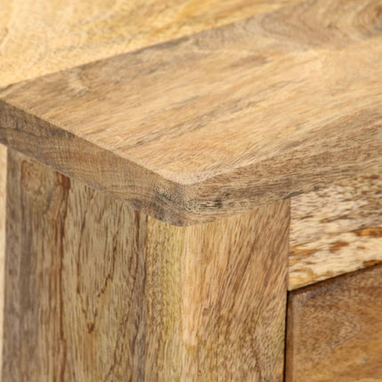 Table De Chevet 65 X 35 X 60 Cm Bois De Manguier Massif
