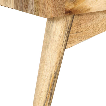 Table De Chevet 65 X 35 X 60 Cm Bois De Manguier Massif