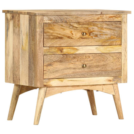Table De Chevet 65 X 35 X 60 Cm Bois De Manguier Massif