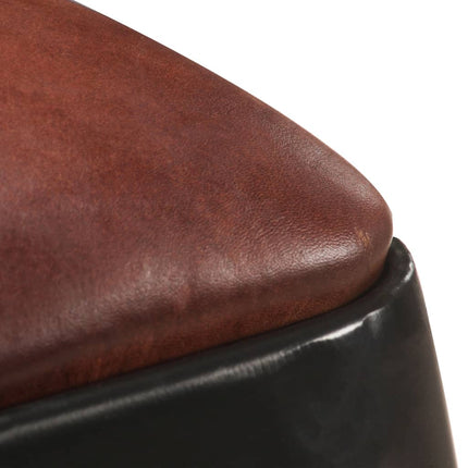 Tabourets De Bar Lot De 2 Cuir Véritable