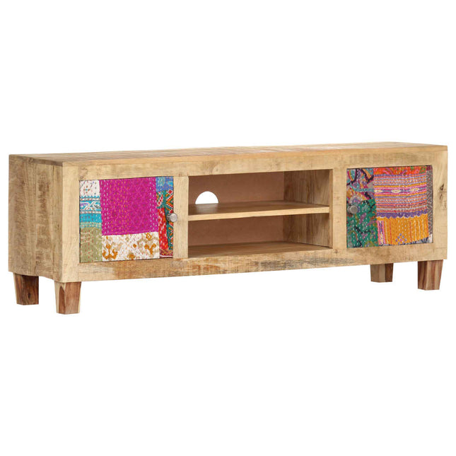 Meuble Tv 120 X 30 X 40 Cm Bois Massif De Manguier