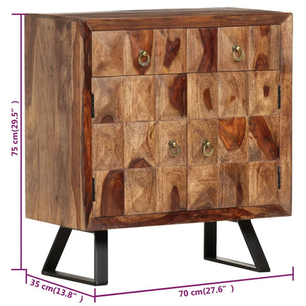 Armoire Latérale 70X35X75 Cm Bois Solide