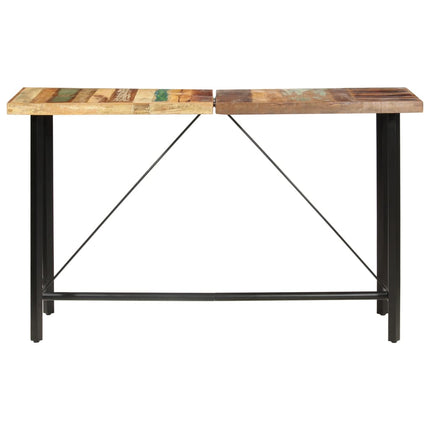 Table De Bar 180X70X107 Cm Bois De Récupération Solide